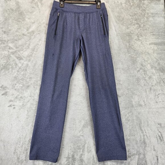 Lululemon Pants Mens Medium Blue Heather Performance Drawstring Zip Pockets Tech - Picture 1 of 12
